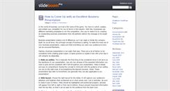 Desktop Screenshot of blog.slideboom.com